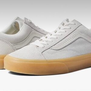 Vans Women’s Marshmallow and Blue Sneakers